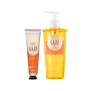 Sabonete Líquido em Óleo e Creme de Mãos Caju